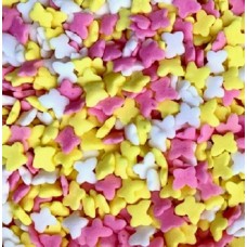 Suikerdecoratie vlinders mini. 55g.